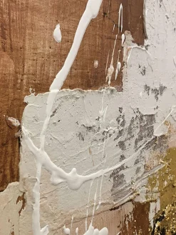 Agave Cuadro en lienzo pintado a mano Rust