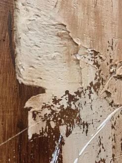 Agave Cuadro en lienzo pintado a mano Rust