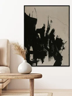 Malerifabrikken Cuadro en lienzo pintado a mano Without, marco de madera