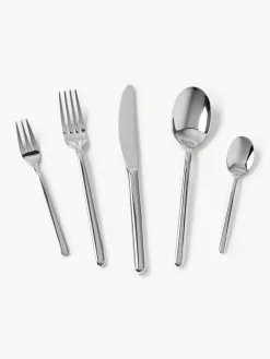 Westwing Collection Cubertería muy pulida Loretta, tamaños diferentes