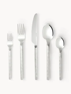 Westwing Collection Cubertería pulida martillada Miles, 4 comensales (20 pzas.)