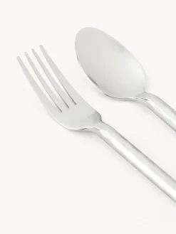 Westwing Collection Cubertería pulida martillada Miles, 4 comensales (20 pzas.)