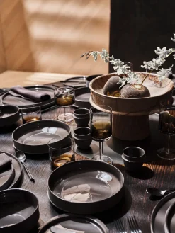 SERAX Cuenco de porcelana con esmalte reactivo Dune