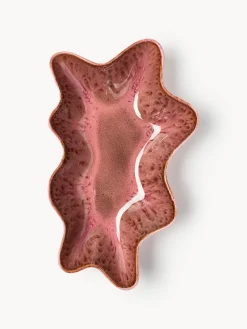 HKLIVING Cuenco de servir artesanal de gres Shell