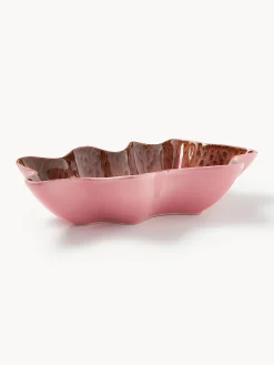 HKLIVING Cuenco de servir artesanal de gres Shell