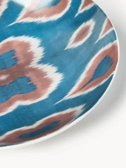Les Ottomans Cuenco de servir artesanal de porcelana Ikat^ Cuencos Y Platos De Servir|Vajillas Completas