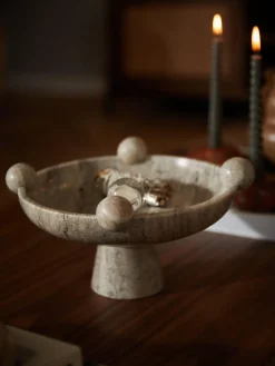 Westwing Collection Cuenco decorativo de mármol Bonnie^ Jarrones|Cuencos Decorativos