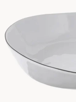 Broste Copenhagen Cuencos artesanales de porcelana Salt, Ø 20 cm, 2 uds.^ Boles Y Tazones|Menaje De Mesa