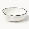 Westwing Collection Cuencos de porcelana con volantes Bia, 4 uds.^ Boles Y Tazones|Vajillas Completas