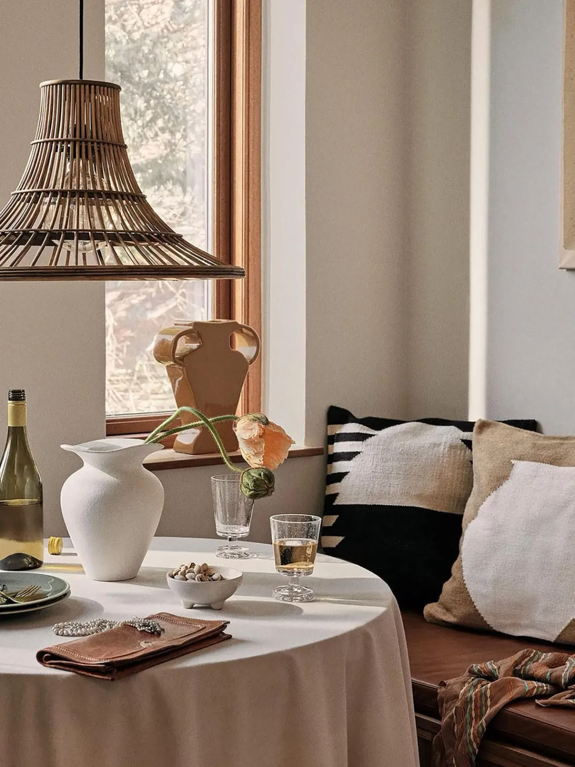 Broste Copenhagen Cuencos de salsas artesanales , 4 uds.^ Cuencos Aperitivos|Vajillas Completas