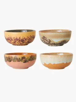 HKLIVING Cuencos pequeños pintados a mano 70's, 4 uds.