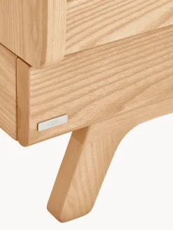 Niños Cuna de madera de haya Maralis, 70 x 140 cm