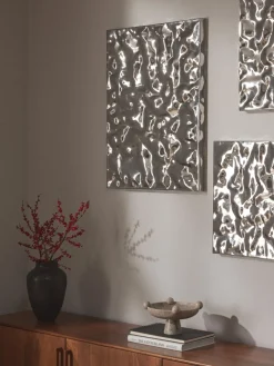 Westwing Collection Decoración de pared martillada Splash