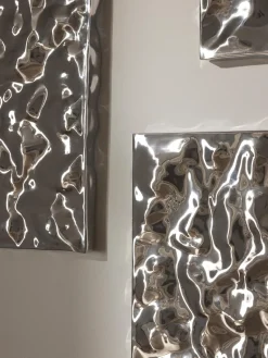 Westwing Collection Decoración de pared martillada Splash