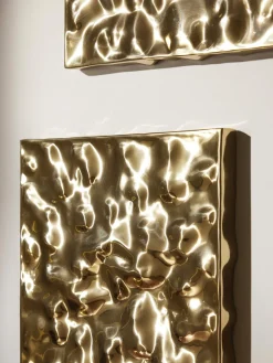 Westwing Collection Decoraciones de pared martillada Splash, 2 uds.