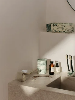 Ferm Living Dispensador de almohadillas de algodón Mist