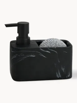 Andrea House Dispensador de jabón en look mármol con esponja Galia, juego de 2^ Escurreplatos|Almacenaje De Cocina