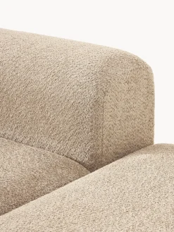 Westwing Collection Diván modular de borreguillo bouclé con reposapiés Natalie