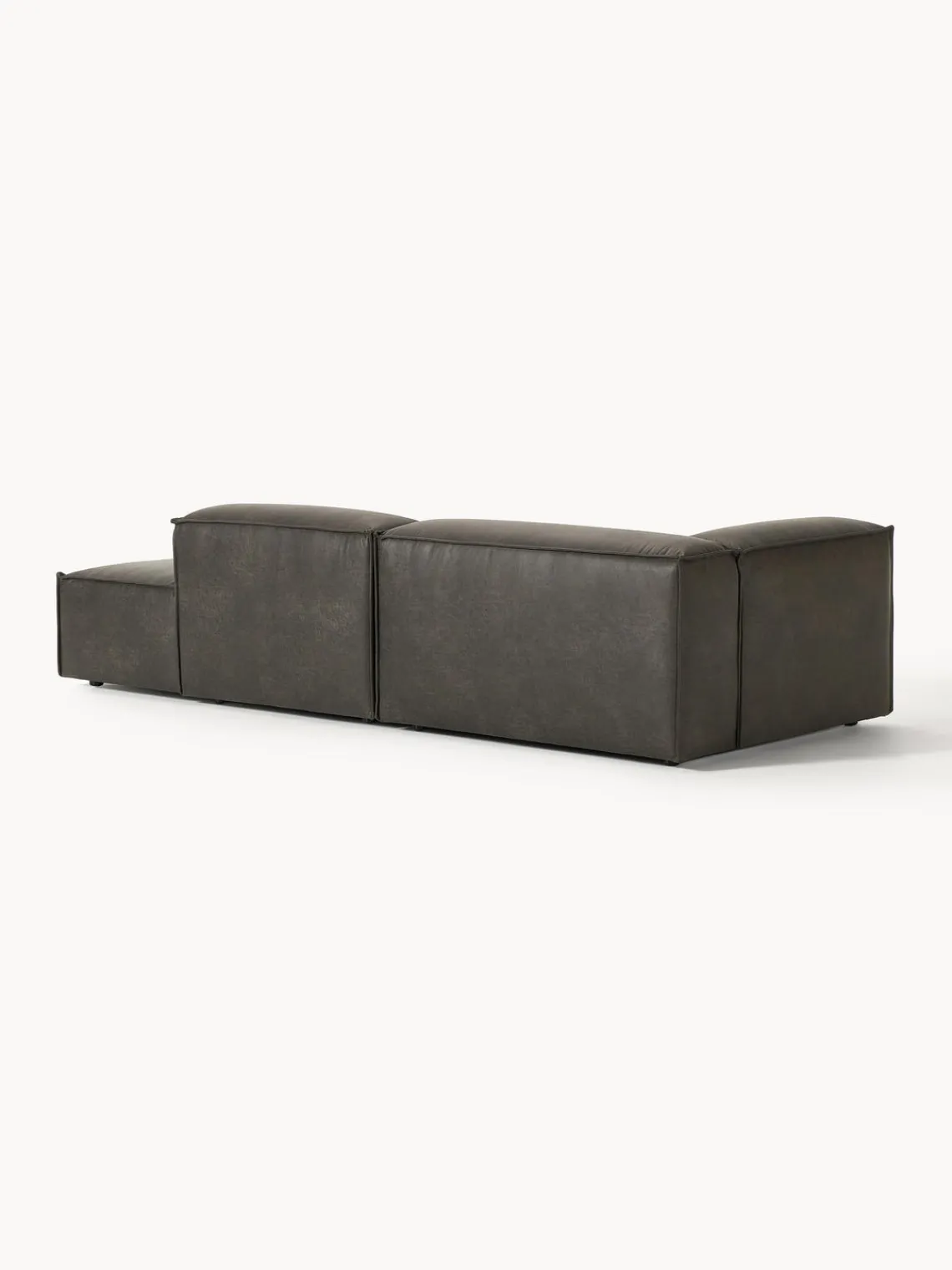 Westwing Collection Diván modular de cuero reciclado Lennon^ Sofás