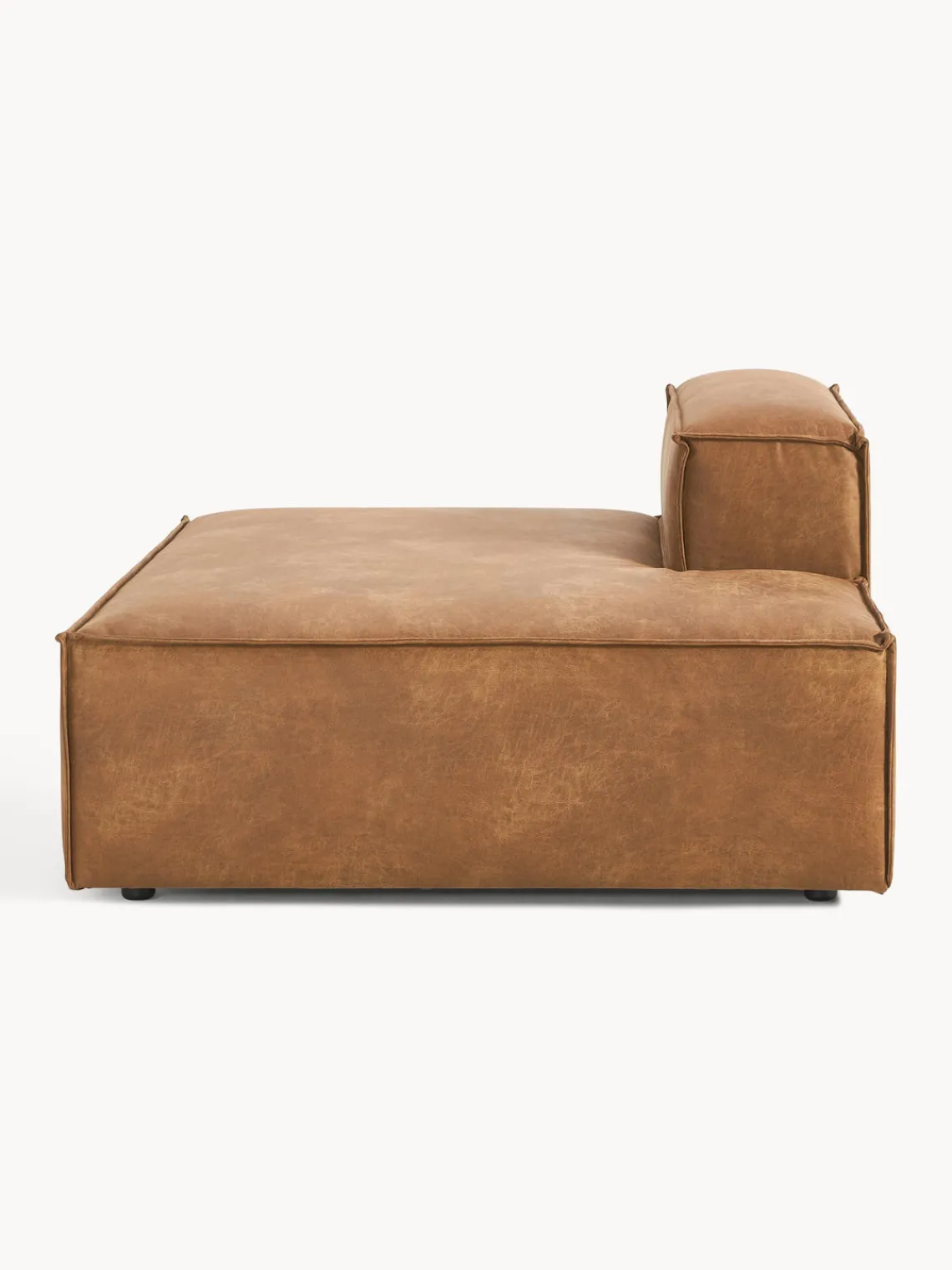 Westwing Collection Diván modular de cuero reciclado Lennon