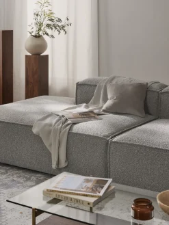 Westwing Collection Diván modular en tejido bouclé Lennon