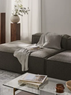 Westwing Collection Diván modular en tejido bouclé Lennon