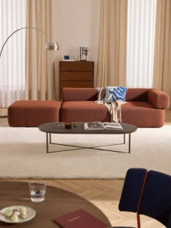 Westwing Collection Diván modular en tejido bouclé Anton