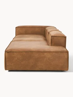 Westwing Collection Diván modular grande de cuero reciclado Lennon