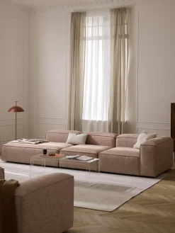 Westwing Collection Diván modular grande de mezcla de lino Lennon