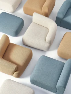 Westwing Collection Diván modular grande en tejido bouclé Sofia^ Sofás