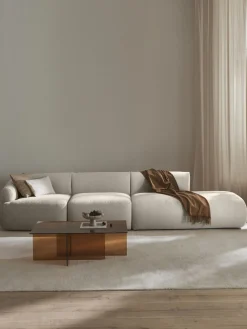 Westwing Collection Diván modular grande en tejido bouclé Sofia^ Sofás