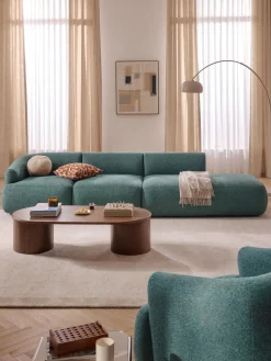 Westwing Collection Diván modular grande en tejido bouclé Sofia