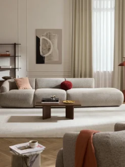 Westwing Collection Diván modular grande en tejido bouclé Sofia