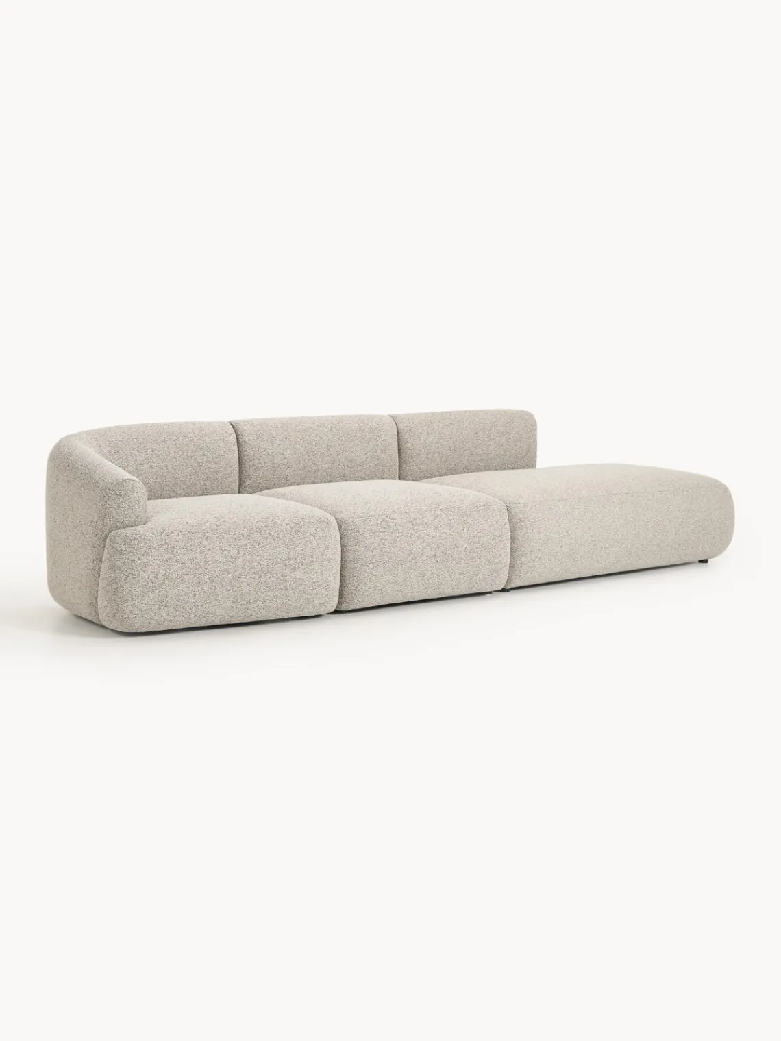 Westwing Collection Diván modular grande en tejido bouclé Sofia