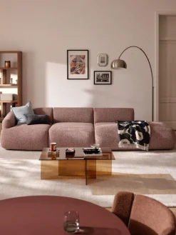 Westwing Collection Diván modular grande en tejido bouclé Sofia