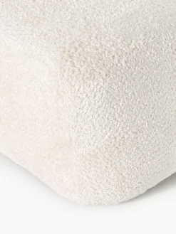 Westwing Collection Diván puf de borreguillo bouclé Wolke