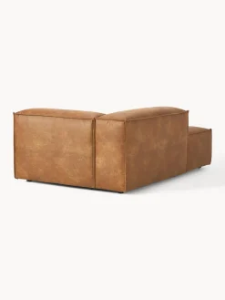 Westwing Collection Diván sofá de cuero reciclado Lennon