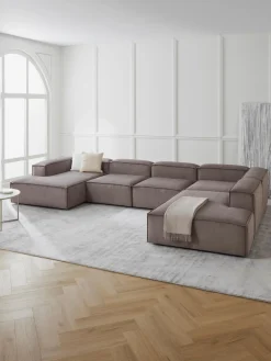 Westwing Collection Diván sofá de pana Lennon