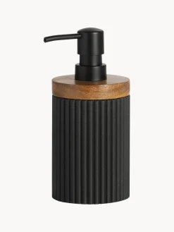 Andrea House Dosificador de jabón con adorno de madera Laura
