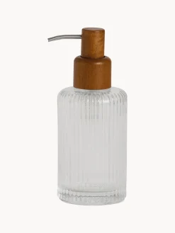 Andrea House Dosificador de jabón de vidrio Acacia