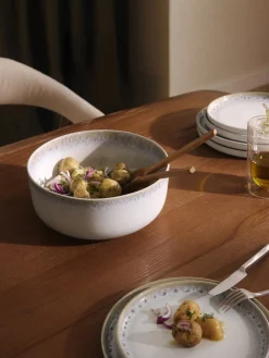 Westwing Collection Ensaladera artesanal con esmalte reactivo Danza