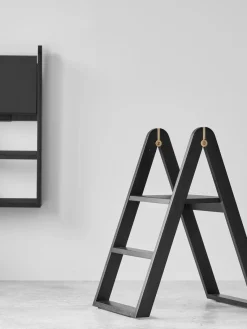 Gejst Escalera de madera de roble Reech^ Pufs Y Otomanos|Pufs Y Otomanos