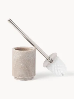 Westwing Collection Escobilla de baño de mármol Simba