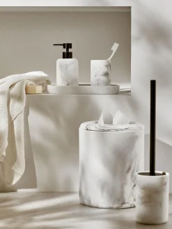 Westwing Collection Escobilla de baño en look mármol Kyle^ Escobillas De Baño|Jarrones