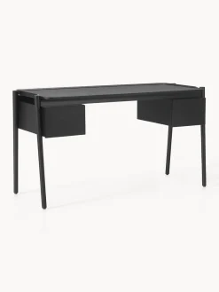 Westwing Collection Escritorio de madera con cajones Libby