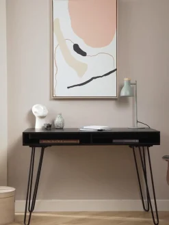 Westwing Collection Escritorio de madera de mango y metal Tova