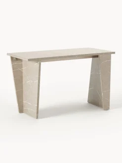 Westwing Collection Escritorio en look travertino Liam