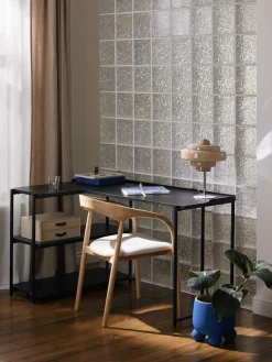 Westwing Collection Escritorio esquinero de madera de fresno Renee