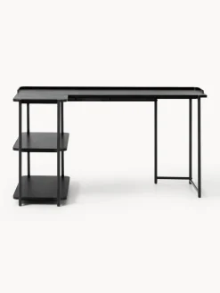 Westwing Collection Escritorio esquinero de madera de fresno Renee