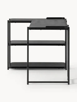 Westwing Collection Escritorio esquinero de madera de fresno Renee